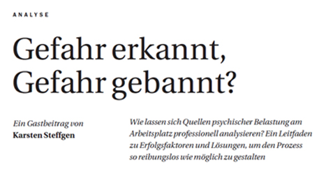 Handlungshilfe Gefährdungsbeurteilung psychischer Belastung